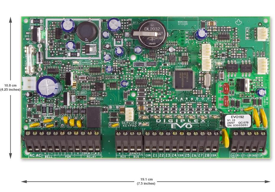 AG② digiplex EVO 192-zone control panel regular, 11x11x3 | NSI