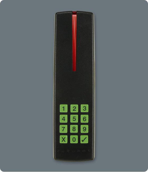 indoor/outdoor access card reader and keypad black | NSI Distribution
