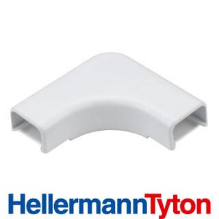 Hellermann Tyton Elbow for 1.25 Cable Raceway- White